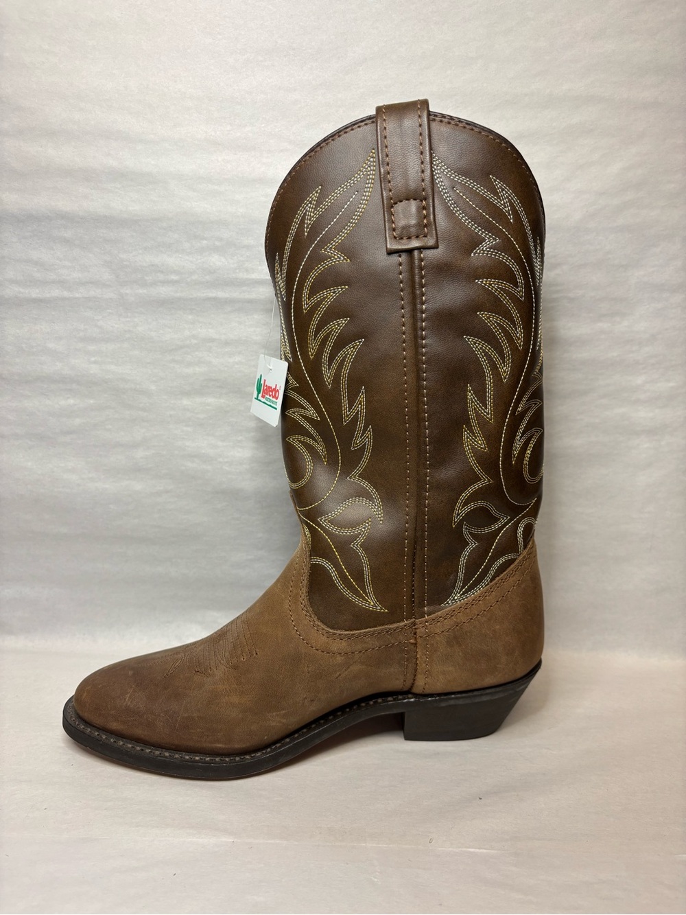 Laredo Kadi Womens Leather Brown Western Cowboy Boots Size 6M Pull On #5964 - Picture 6 of 10
